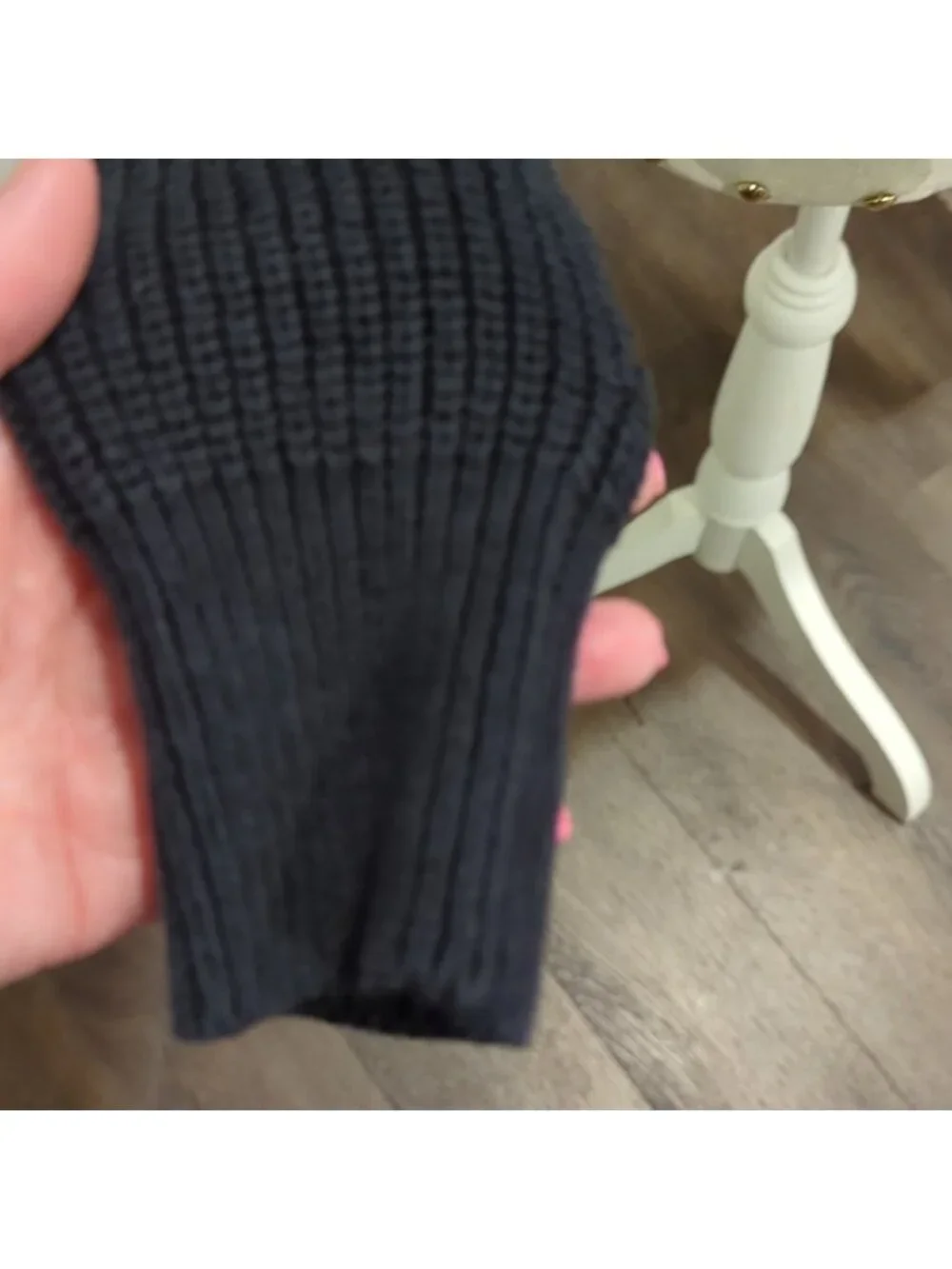 Urban outfitters Kai navy knit cropped button up cardigan